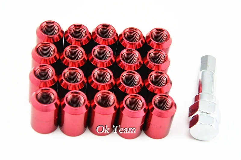 Free shipping 20 Pcs 12x1.5 mm Car Auto Racing Wheel Lug Nuts Nut Kit