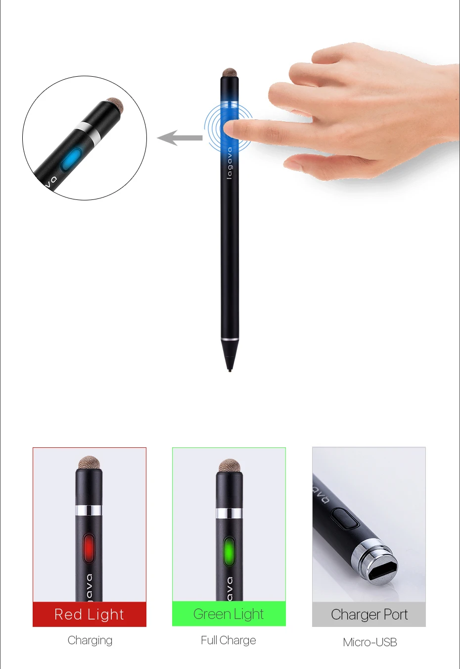 Металлический Универсальный Активный стилус, сенсорный карандаш для экрана планшета для Apple iPad Pro 9,7 12,9 10,5 дюймов, рисунок, надпись