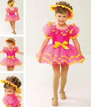 

Gymnastics Leotard Ballet Tutu Justaucorps 2010 Fashion Dance Skirt Exquisite Kid's One-piece Dress Ballet Professional Tutu