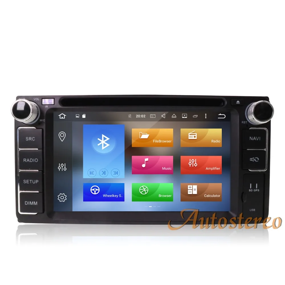 Cheap Pure Android8 8 core Android7 Car DVD Player GPS Navigation Multimedia For Toyota Most of 2DIN 200*100 Radio Stereo Auto Unit 2