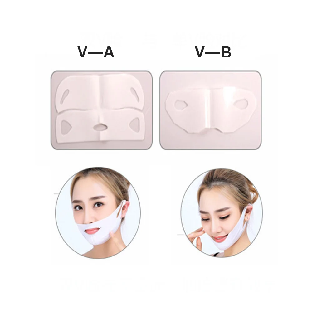 1 шт. 4D V для лица, укрепляющая маска, бумага для похудения, устраняющий отеки лифтинг, укрепление, тонкий массажер, прибор для ухода за лицом