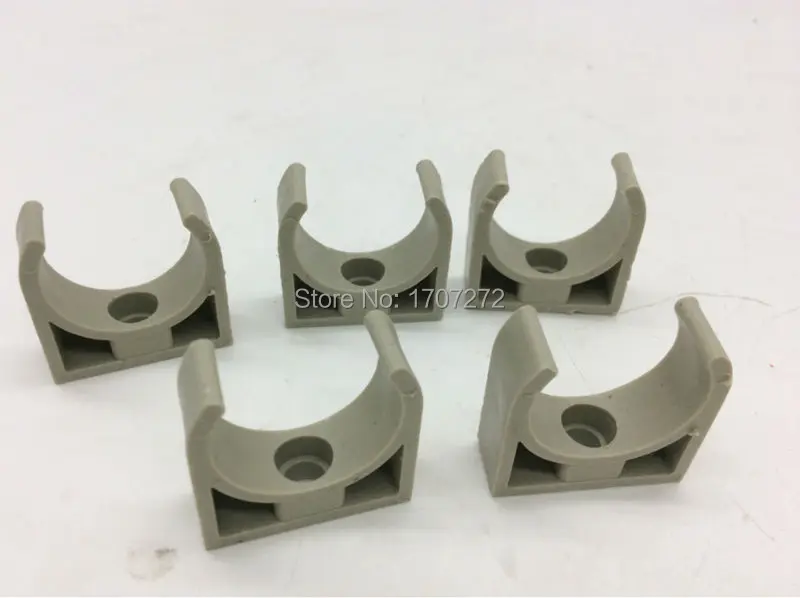 

Бесплатная доставка 50 шт. 20 мм пластиковый полипропилен одиночный U-образный зажим держатель трубка для горячей и холодной воды