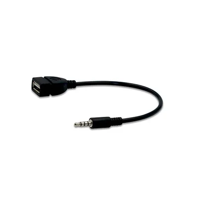 3 5 мм штекер аудио AUX разъем к USB 2 0 Тип A гнездо OTG конвертер адаптер кабель|Кабели