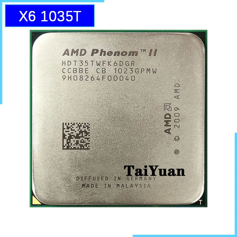 AMD Phenom II X6 1035T 1035 2.6G Six Core CPU processor HDT35TWFK6DGR ...