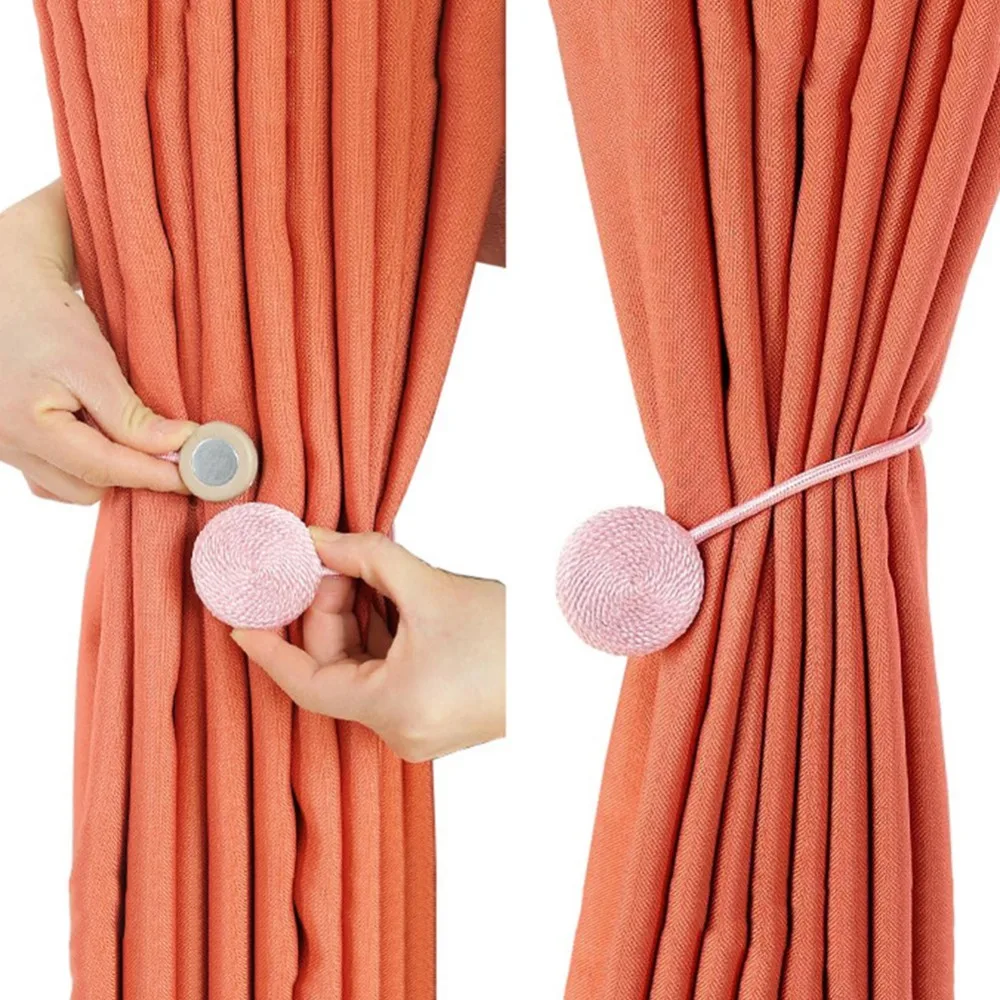 

2019 Curtain Tiebacks Simple Modern Curtains Rope Strap Free Style Curtain Clip Bedroom Living Room Creative Curtain Buckle