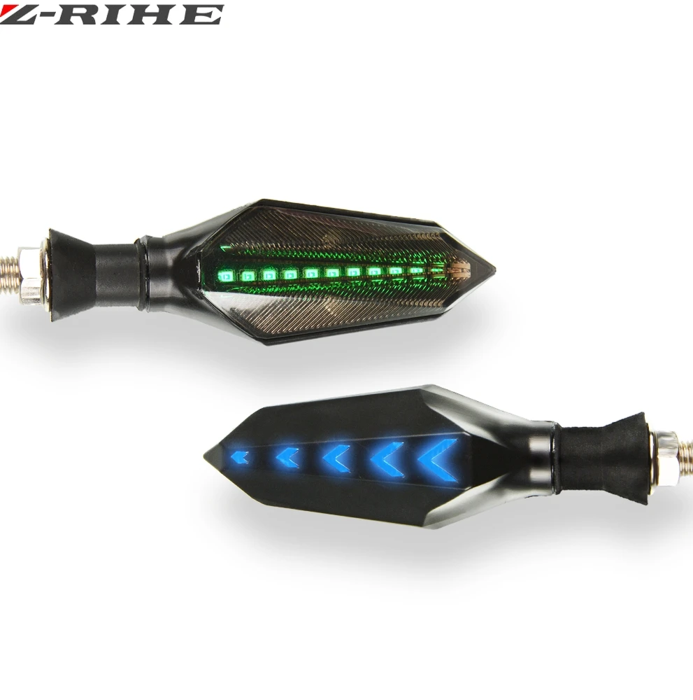 Мотоцикл поворота светильник 12V LED Янтарный свет лампы поворотники шоры