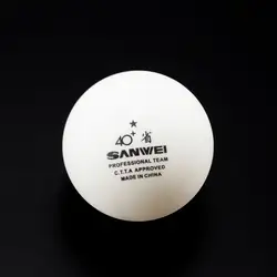 50 шаров SANWEI мячи для настольного тенниса 1 звезда пару пластик 40 + ABS новый материал поли мячик для пинг-понга tenis де меса