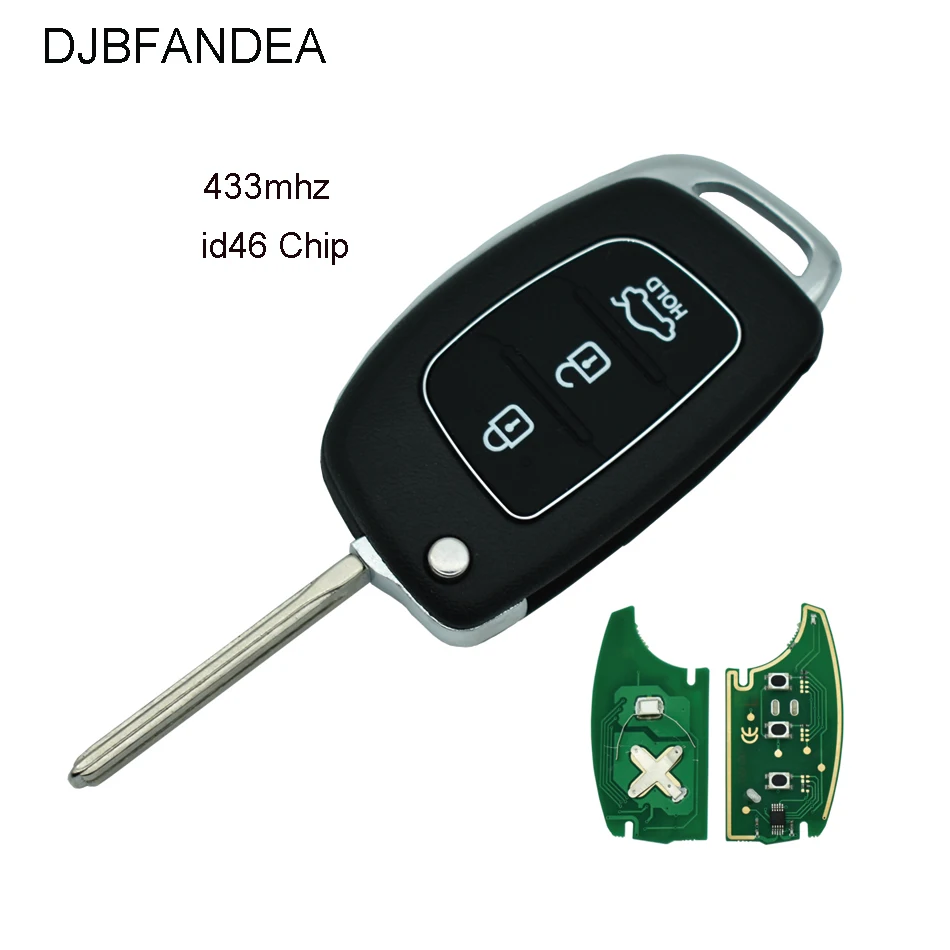 

433Mhz Remote Key For HYUNDAI IX35 IX25 IX45 Elantra Santa Fe 2013 2014 2015 2016 2017 Original key Transponder chip ID46