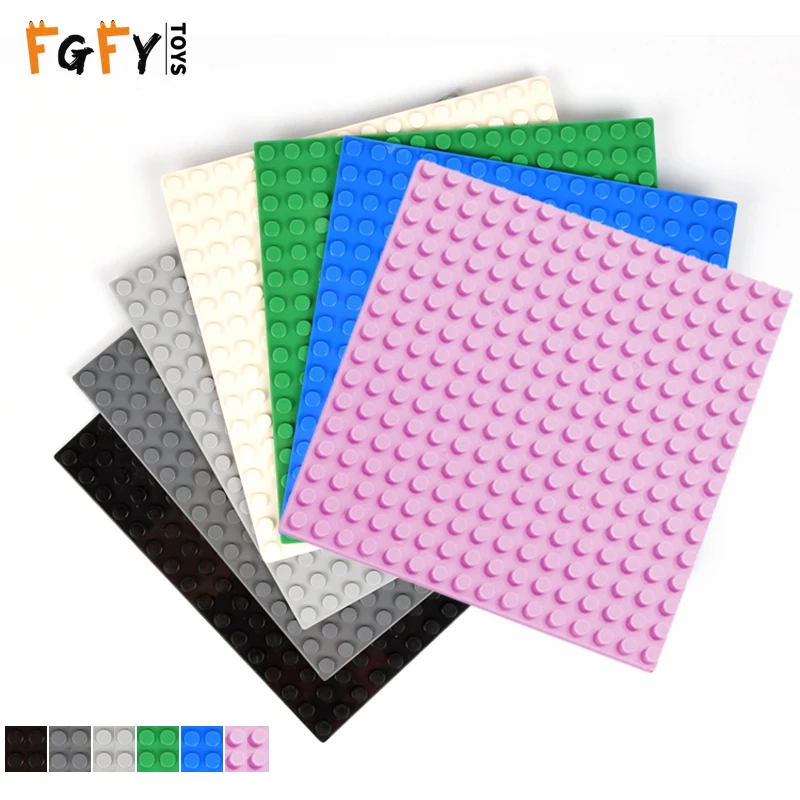 LEGOINGLY Duplos Dots Base Plate for Bricks 5 Colors Baseplate Board Compatible with legoed DIY Building Block Toys For Children