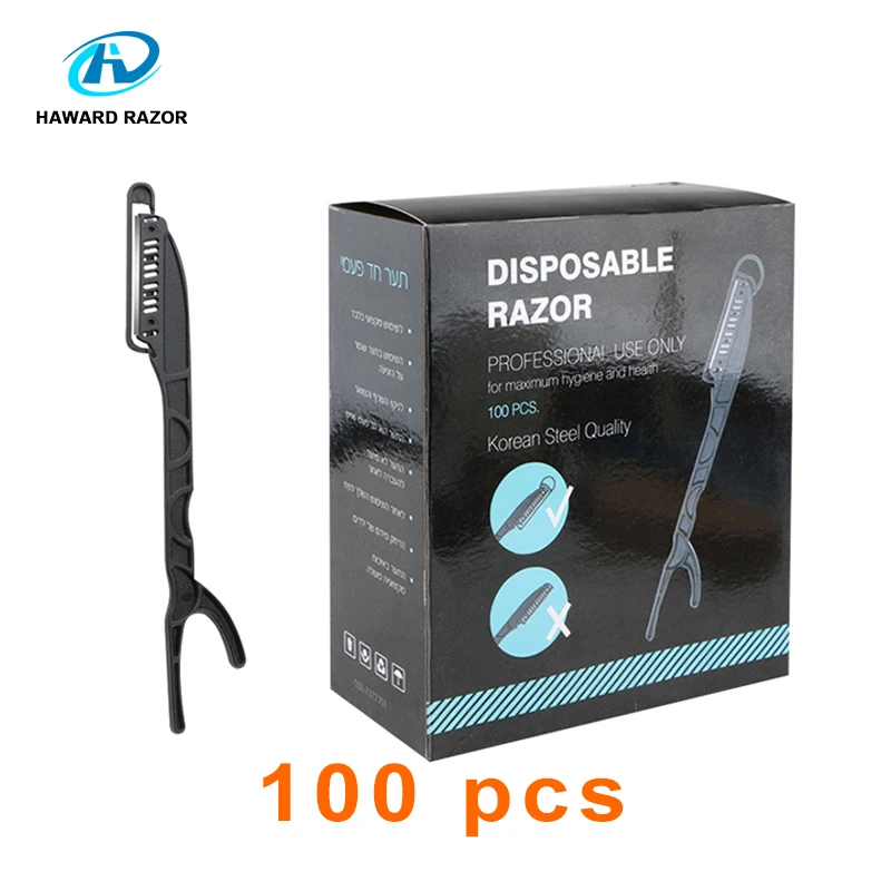 Buy HAWARD RAZOR Disposable Single Blade Barber Razor Salon Razor Straight Edge