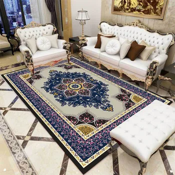

Classic European flowers Persia National style Bedroom floor mat living room bedside rug Door mat customize velvet plush carpet