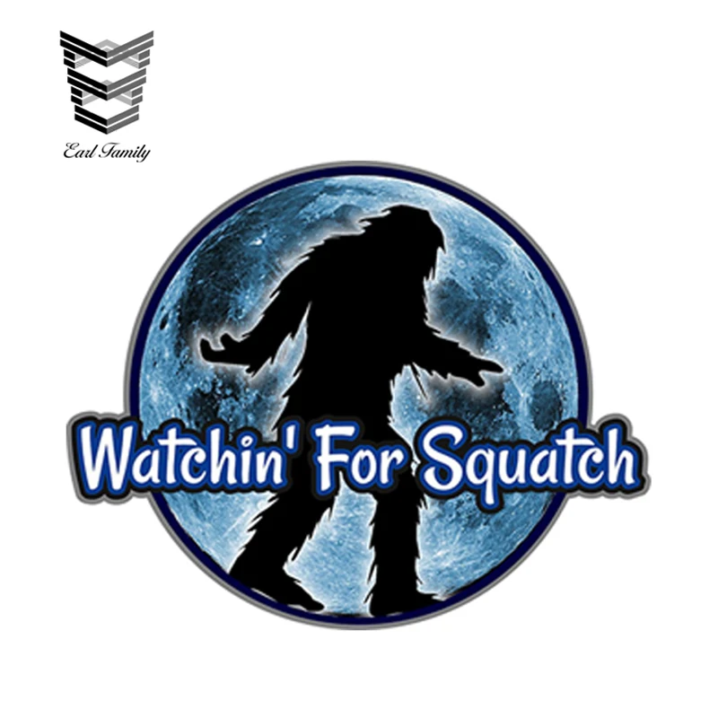 EARLFAMILY 12 см x 9 6 Watchin для Squatch наклейка Bigfoot Sasquatch Yeti Бампер Окно DIY автомобильные
