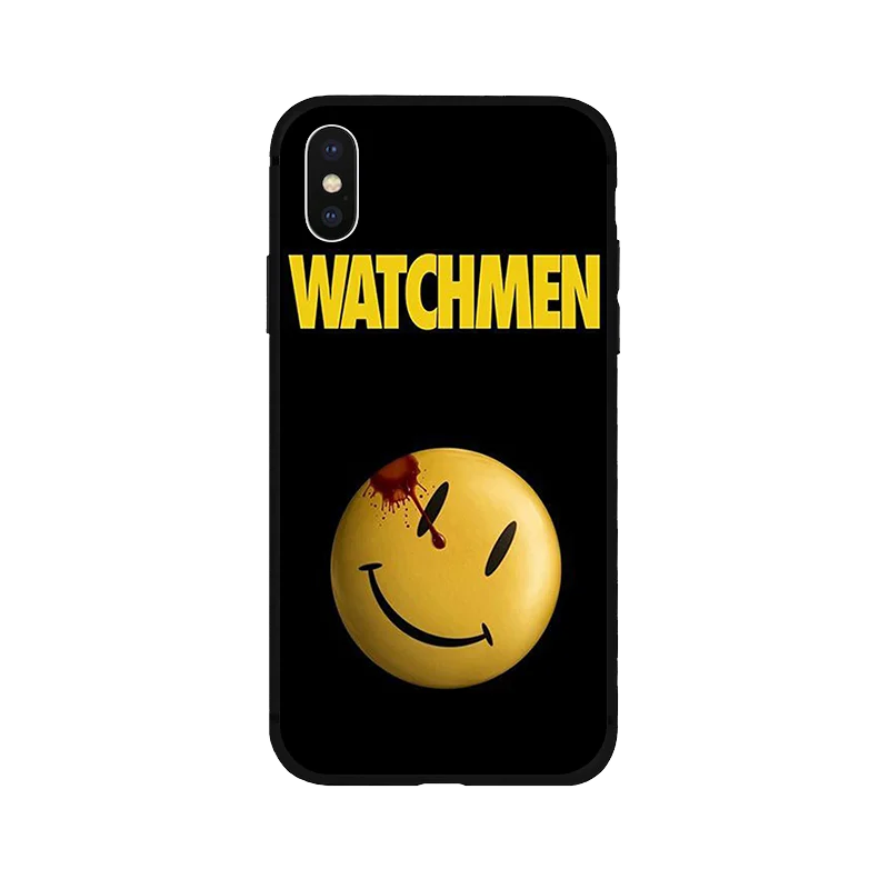 Watchmen Doctor Manhattan DC Rorschach мягкий силиконовый черный чехол для телефона iPhone 5 5S SE 6 6s 7 8 plus X Xs XR max