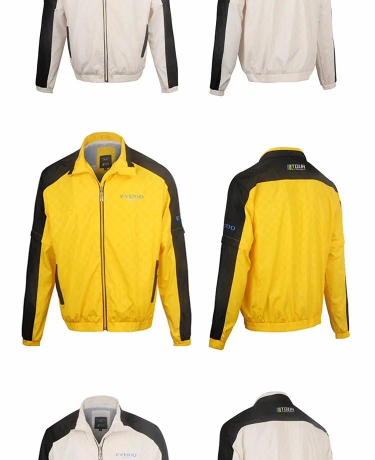 Гольф куртка мужчины осень Открытый Гольф спортивные пальто ветрозащитный пиджаки водонепроницаемый мужской обучение куртка Сверхлегкий 5 видов цветов пальто