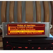 12 Pin Автомобильная Поддержка USB Bluetooth 4 меню дисплей красный монитор для peugeot 307 407 408 citroen C4 C5 красный экран
