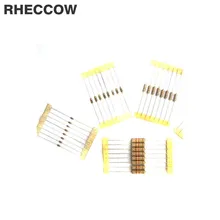 Rheccow 860 шт/комплект 43 значения 43*20 стоимость Резистор Комплект 1/4 Вт 0,25 угольный осажденный комплект резисторов в ассортименте 5