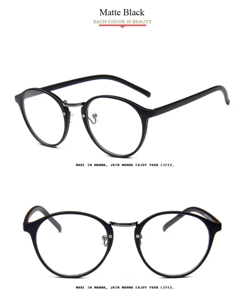 Iboode винтажная Классическая оправа для очков простые линзы Круглые ретро очки свежий стиль унисекс студенческие очки для мужчин и женщин