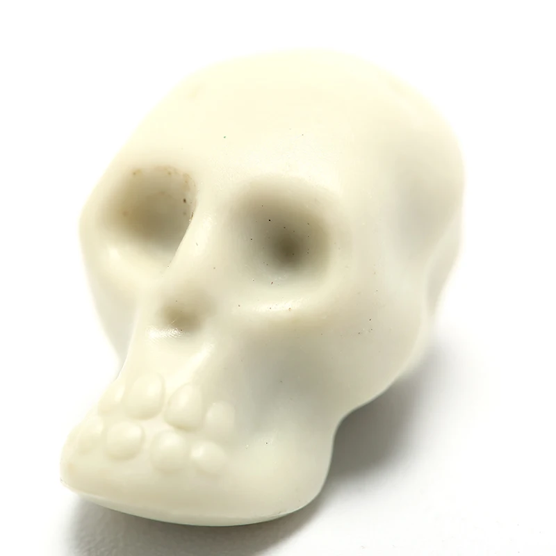 

10pcs Mini 1.8*1.2cm Skeleton Skull Plastic Replica Halloween Home Decoration Decorative Skull Craft Simulation