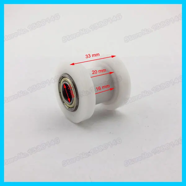 10mm Pulley Tensioner White Chain Roller ID For SSR XR CRF KLX