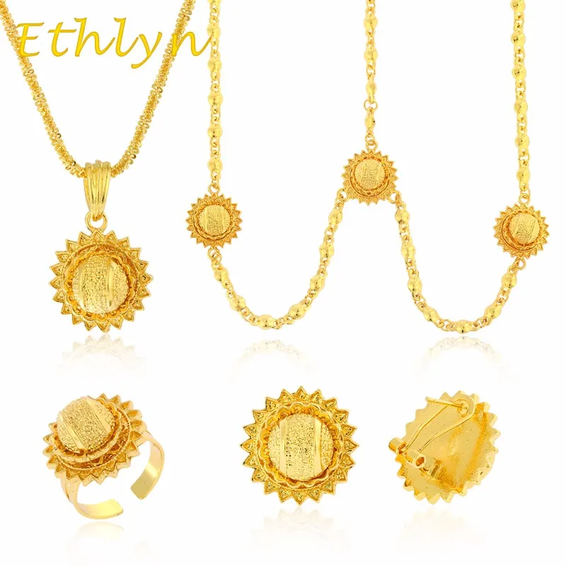 Ethlyn 18K Gold Plated Women Clip Earrings Eight Shape Party Gift Gold Color Jewelry