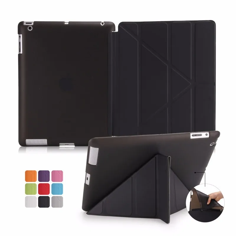 Для ipad 2/3/4 чехол для планшета мягкий термополиуретановый флип-кейс ультра тонкий