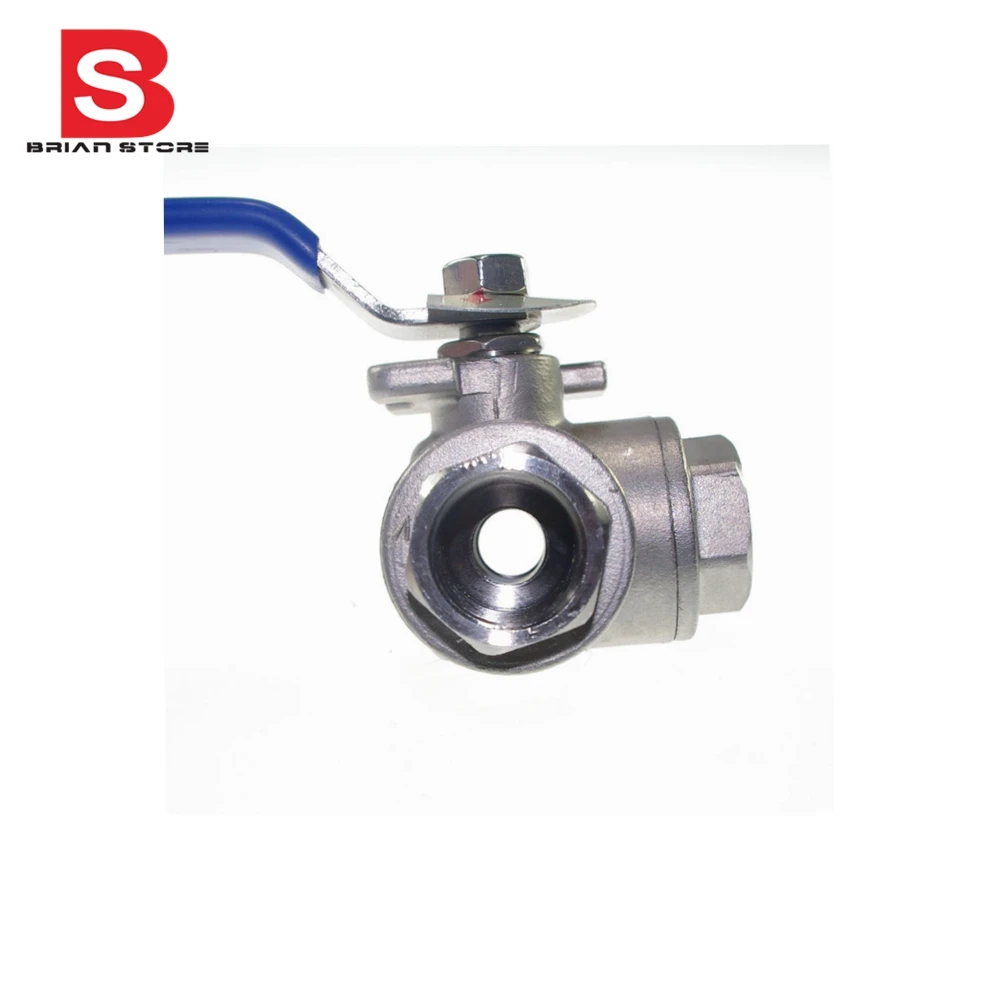 Трехходовой шаровой клапан из нержавеющей стали 304 с t портом|steel ball valve|ball valvestainless