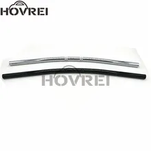 Универсальный мотоциклетный руль 7/" 22 мм черный хром для Honda Suzuki Harley Chopper Bobber Кафе Racer