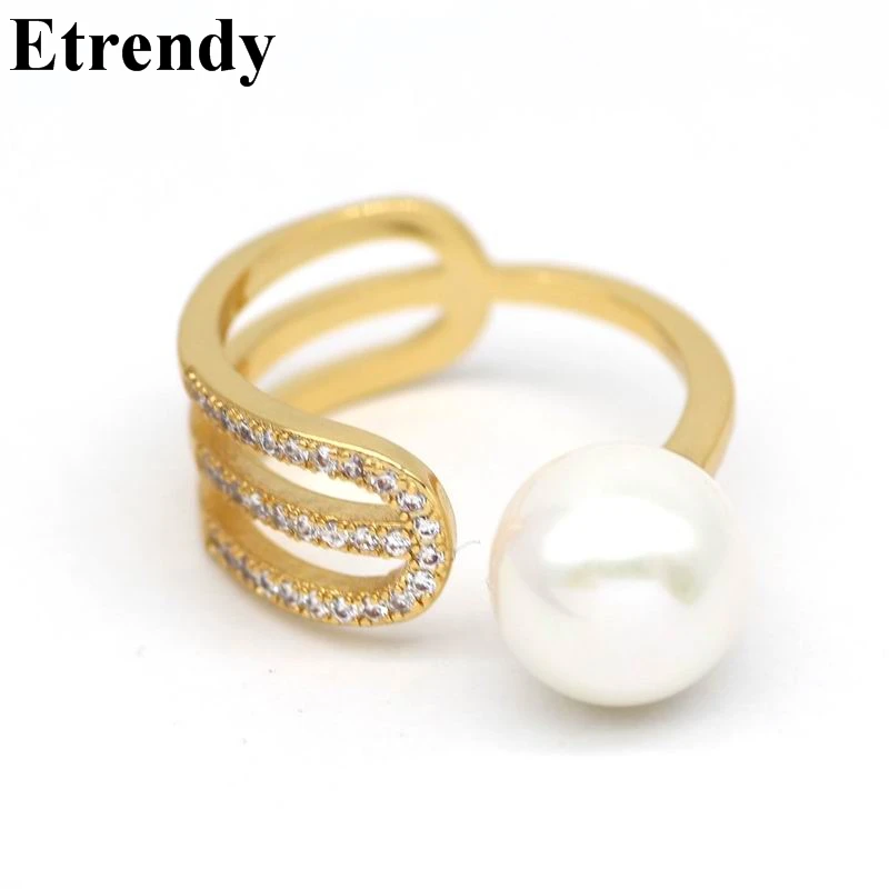 

Personality Big Statement Rings For Women Fashion Jewelry Party Casual Gold-Color Luxury Open Ring Adjustable Bijoux Ladies Gift