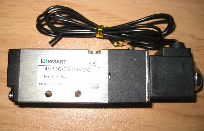 Бесплатная доставка 1/8 &quot4V110 06 24VDC электромагнитный клапан умный пневматический