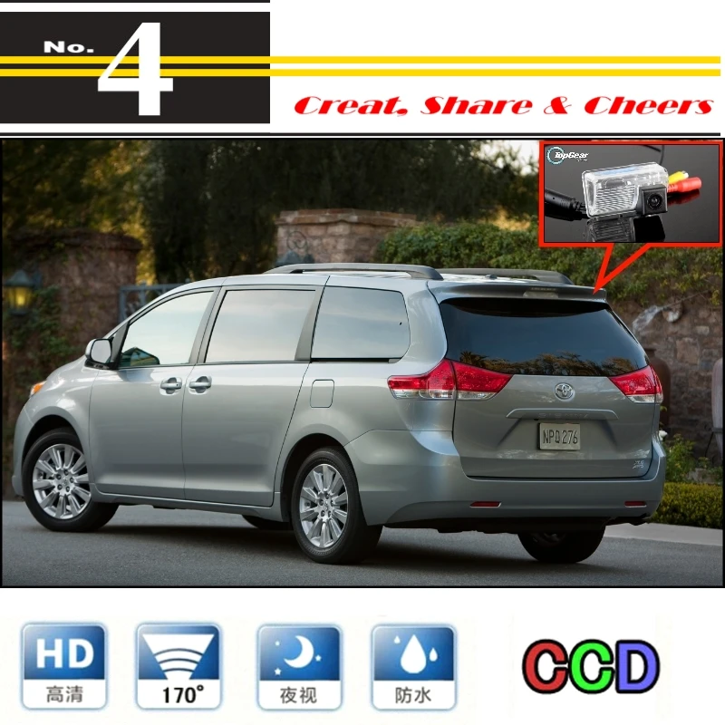 

Car Camera For TOYOTA Sienna High Quality Rear View Back Up Camera For PAL / NTSC to Car Tuning | CCD + RCA