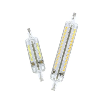 

10W 78mm 15W 118mm R7S LED Silicone lamp 3014SMD Corn Light Bulb AC 220V Replace Halogen Spot Light Warm White 3000K Cool 6000K