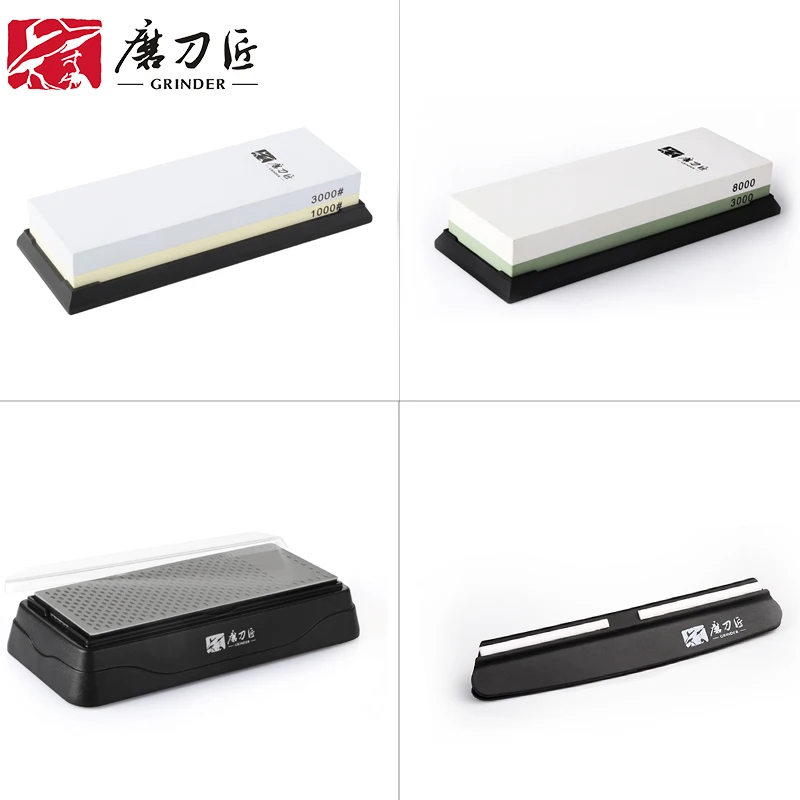 

TAIDEA Knife Sharpener 3pcs 3000#/8000# 3000/1000# 360#/600# whetstone double-side Corundum and Diamond Stones Kitchen Tools