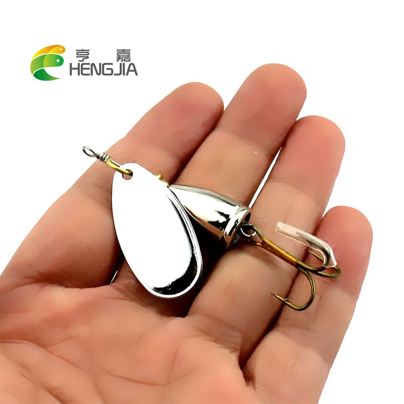 HENGJIA 1 шт. жесткий металлические spinnerbaits Троллинг лезвие пайетки spinner ложки воблер сом pesca рыболовные снасти 6,5 см 8,5 см