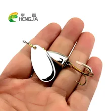 Hengjia 1 pc 6.5 cm 8.5g metal duro spinnerbaits trolling lâmina lantejoulas girador colheres wobbler peixe-gato pesca tackles(China)