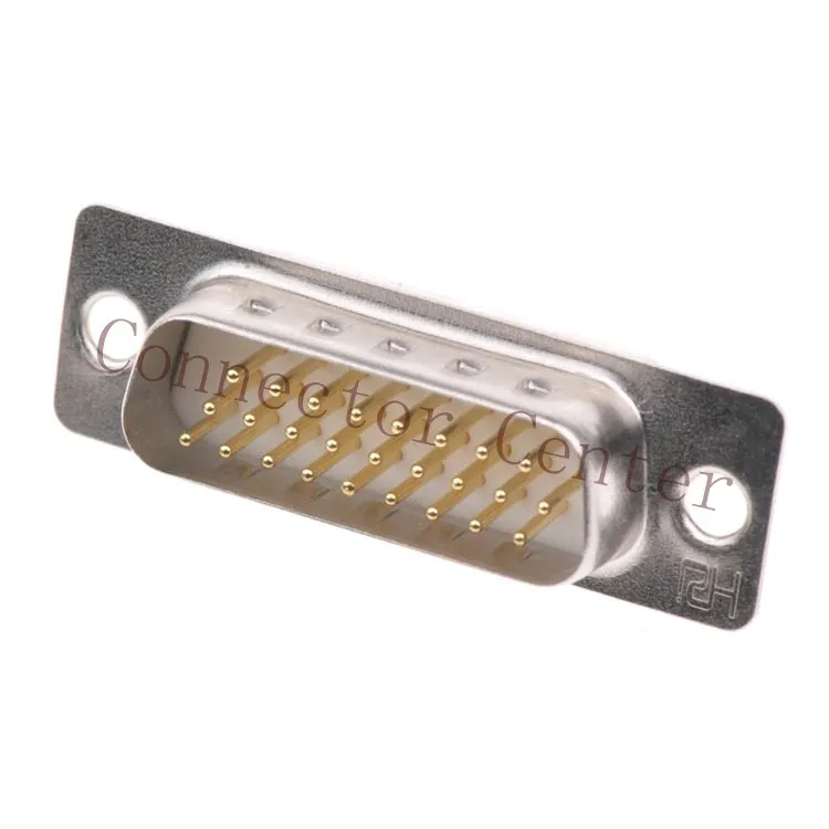 

High Quality D-SUB DB Connector 26PIN 3-ROWS Male solid Pin Full Gold flash