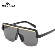 MOLNIYA солнцезащитные очки в квадратной оправе в стиле ретро женские сиамские леопардовые солнцезащитные очки с большой оправой мужские градиентные очки с океанскими линзами