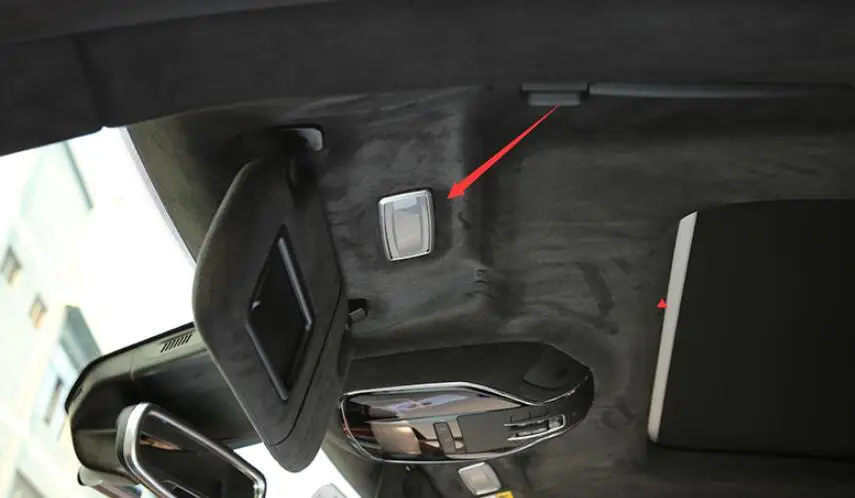 

2Pcs For Maserati Levante Interior makeup mirror decorative frame 2016