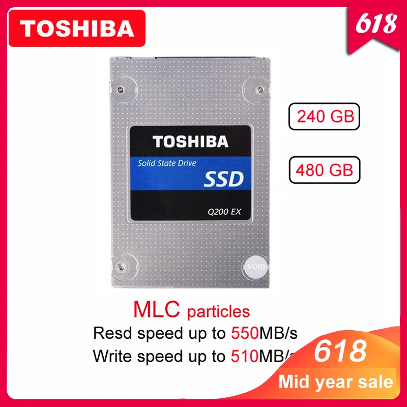 Оригинальный TOSHIBA 240 GB Внутренний твердотельный накопитель Q200 EX 480 GB MLC жесткий диск 2,5 "SATA 3 SSD высокоскоростной кэш для ноутбука