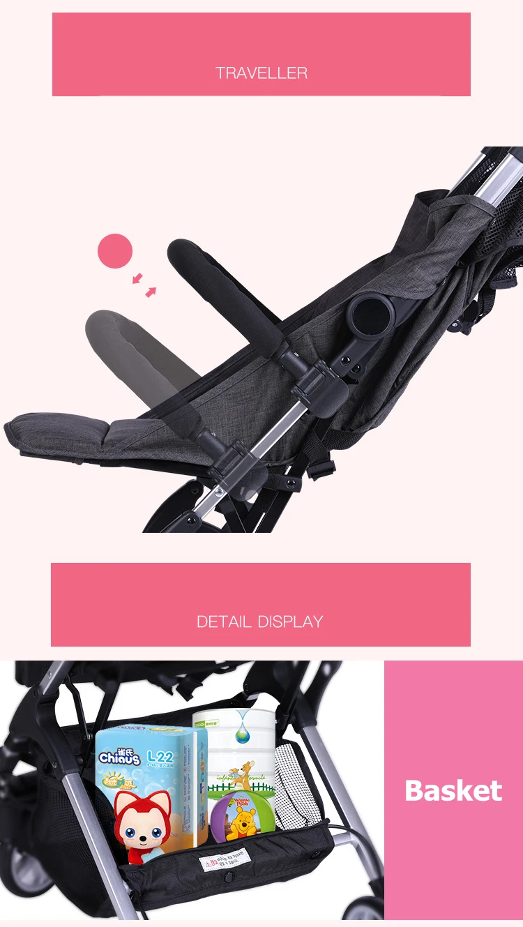 Babyyoya ультра-легкая коляска может сидеть и складывать на самолете Портативный карманный мини-зонтик Удобный для путешествий