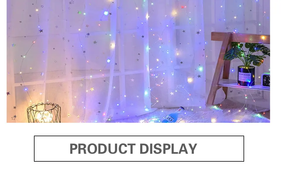 LED String Lights USB Copper Wire LED Garland Window Curtain Light String Bar Wedding Christmas Lights Outdoor Decoration (18)
