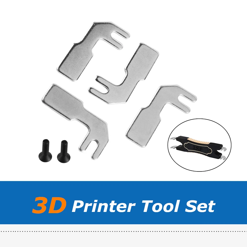 3d Printer Parts 4pcs 20mm/23mm Steel Prongs + 2pcs Countersunk Screws
