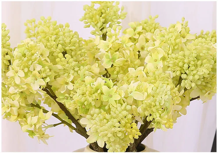 Flone Artificial Lilac Flower Simulation Beads Clove Flowers Fake Plastic Flowers Wedding Home Party Decor Floral Arrangement (5)