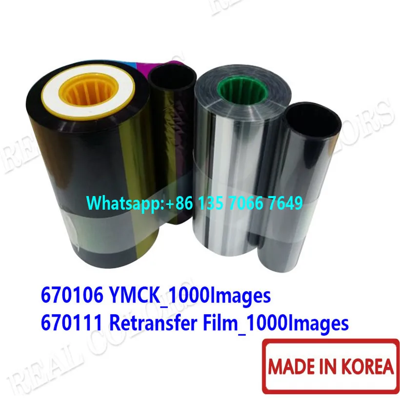 1 набор совместимых IDP WISE DX-D80 Ribbon 670106 YMCK 1000 изображений и пленка для перепереноса