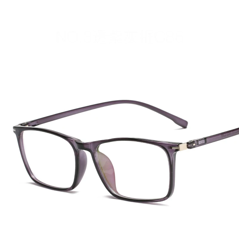 Для мужчин Для женщин TR90 очки рамки плотная очки компьютерные очки оправа для очков, винтажная, брендовая, дизайнерская с защитой от УФ-излучения прозрачное защитное стекло - Цвет оправы: 4