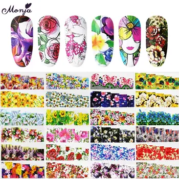

50 Pieces/Set Watermark Nail Stickers Nail Art Tips DIY Manicure Beauty Nail Decals Decoration