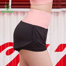 Спортивные шорты для женщин Йога фитнес-шорты тренировочные эластичные быстросохнущие 2 в 1 тренировки бега спортивные шорты, спортивный костюм s-xxl