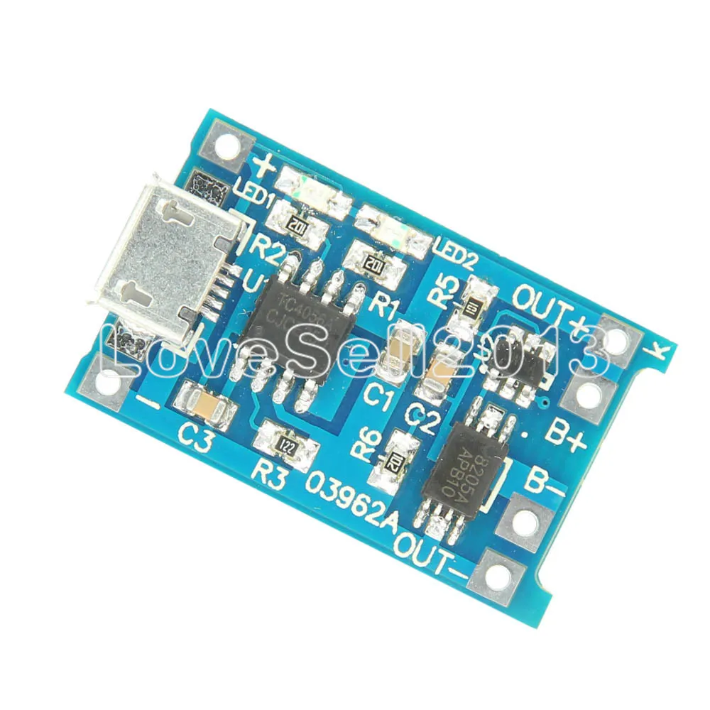 Автоматическая защита! 5 шт. Micro USB в 1 а 18650 TP4056 модуль зарядного устройства