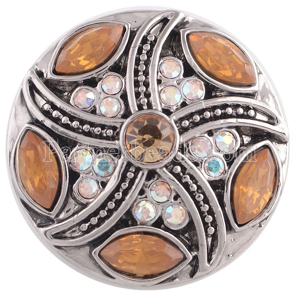 Buy High quality crystal snaps button jewelry 18mm