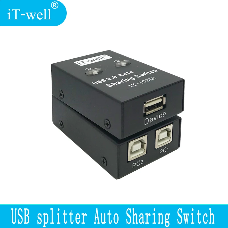 Sara-u 2 Ports USB 2.0 Auto Sharing Switch Hub Splitter Selector Switcher for Printer Scanner PC Computer Peripherals Sara-u 2 Ports USB 2.0 Auto Sharing Switch Hub Splitter Selector Switcher for Printer Scanner PC Computer Peripherals