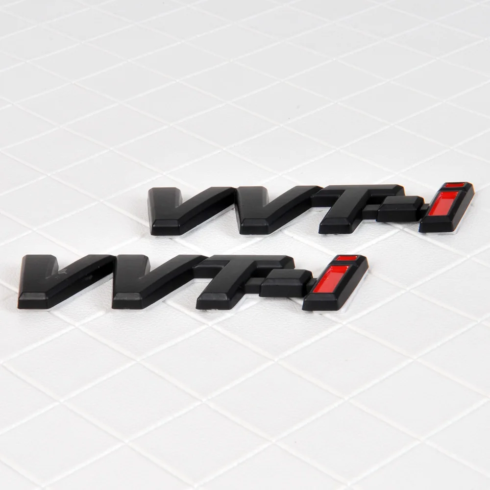 

Car Styling 2pcs 3D ABS Black VVTI VVT-i Styling Car Trunk Badge Fender Emblem Sticker Cover Decoration Fit for Toyota